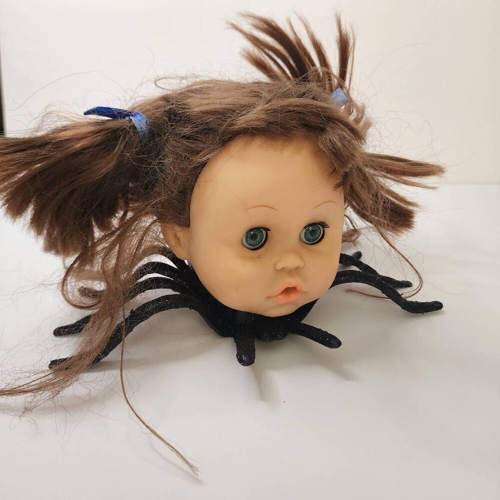 Handmade by Me Spider Dollhead Table Decor